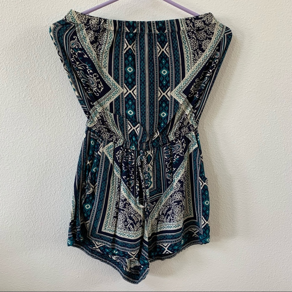 Strapless Romper with Pockets - Size Small